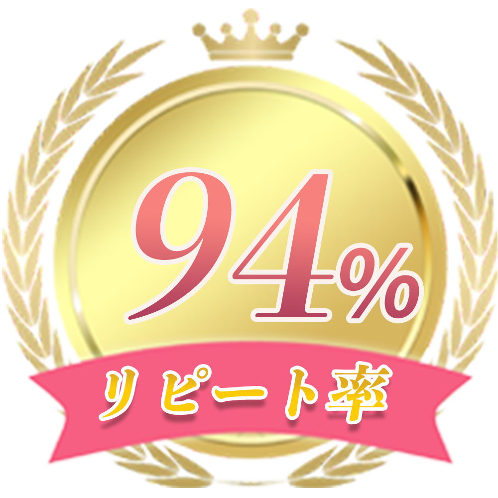 リピート率が94%の画像